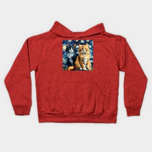 Van Gogh's cats Kids Hoodie